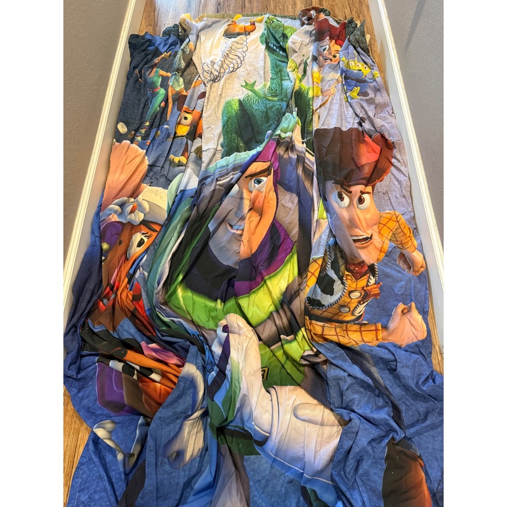 Vintage Disney Pixar Toy Story King Duvet Cover Buzz Woody Rex Mr Potato Head
